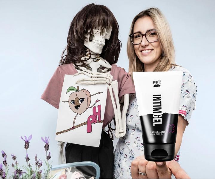 Int�mny um�vac� g�l pre �eny BusyB Intim Gel Bianca Balance - 150 ml