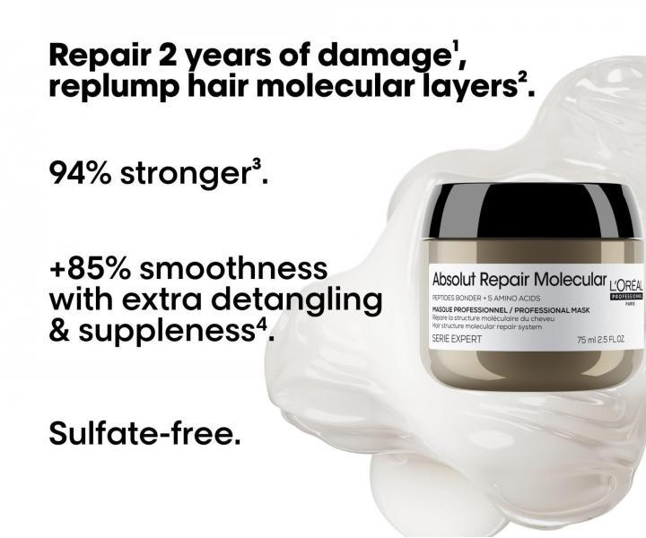 Maska pre po�koden� vlasy Lor�al Professionnel Serie Expert Absolut Repair Molecular - 75 ml