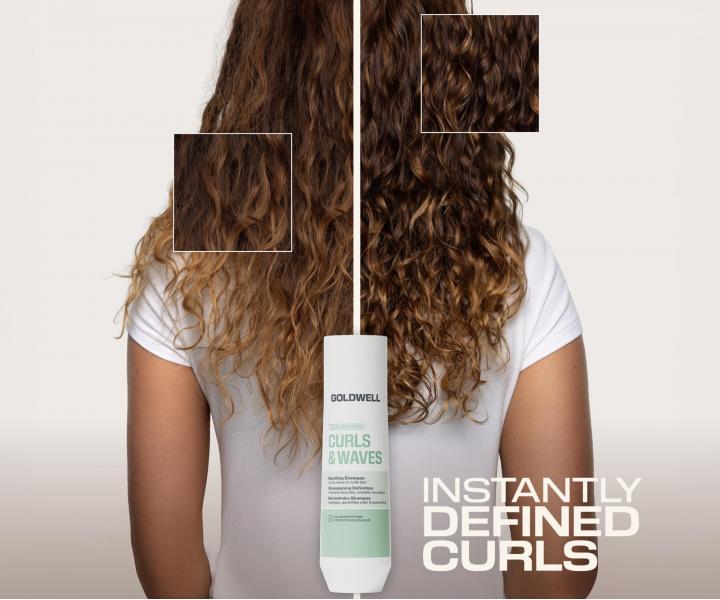 Hydrata�n� �amp�n pre vlnit� a ku�erav� vlasy Goldwell Dualsenses Curls & Waves Bundling Shampoo - 250 ml