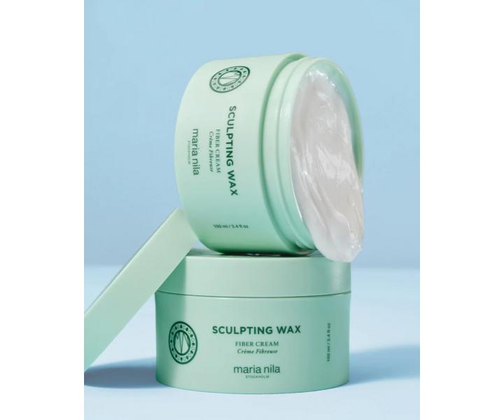 Stylingov krm pre mokr vzhad vlasov Maria Nila Sculpting Wax Fiber Cream - 100 ml