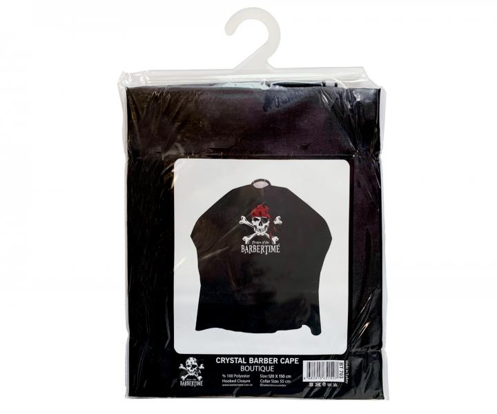 Pnska pltenka na strihanie vlasov a fzov Pirates of the Barbertime Crystal Barber Cape - ierna
