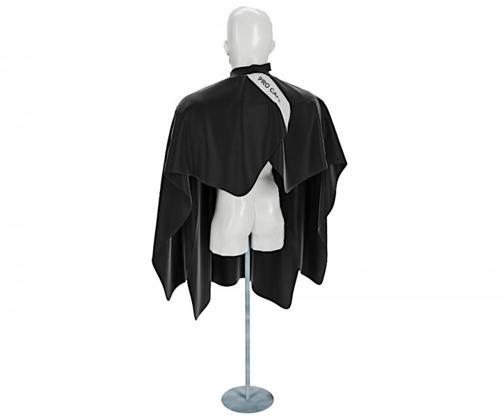 Pnska pltenka na strihanie vlasov a fzov Barbertime Black Pro Barber Cape XL - ierna