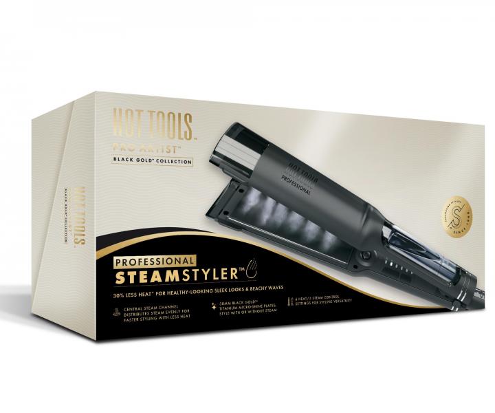 Profesionlna parn ehlika na vlasy Hot Tools Steamstyler - ierna