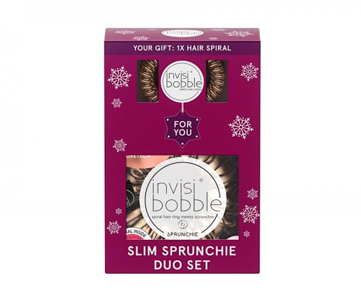 Sada ozdobn�ch �pir�lov�ch gumi�iek Invisibobble Sprunchia Slim You're Golden Set