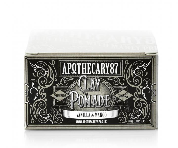 Zmat�uj�ci �lov� pom�da na vlasy Apothecary 87 Clay Pomade Vanilla & Mango - 100 ml
