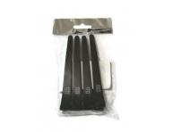 Klipsy do vlasov Fox - 9 cm, ierne - 4 ks