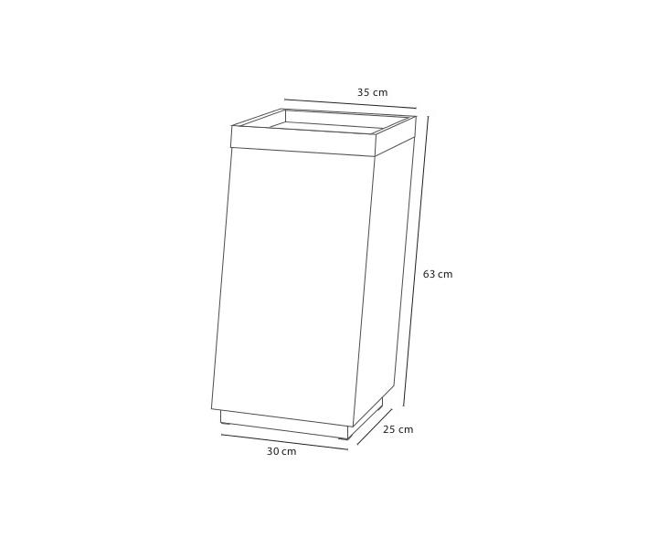 Odkladac stolk Sibel Intercalario - ierne drevo