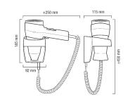 Fn na stenu Valera Action Super Plus - 1600 W - krmov