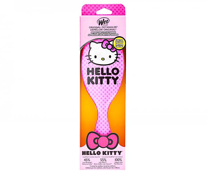 Kefa na roz�es�vanie vlasov Wet Brush Original Detangler Hello Kitty - ru�ov�