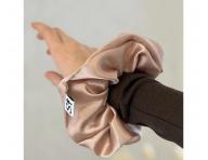 Ozdobn� sat�nov� gumi�ka do vlasov Sister Young Scrunchie Lilu Champagne - �ampa�