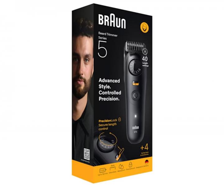 Zastrihva fzov Braun Series 5 BT5520 - ierny