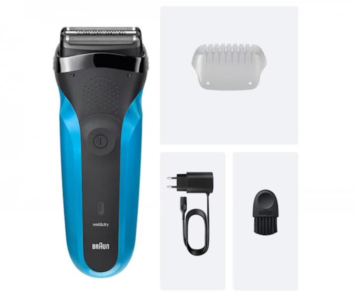 Planetov holiaci strojek Braun Braun Series 3 310s - ierno-tyrkysov