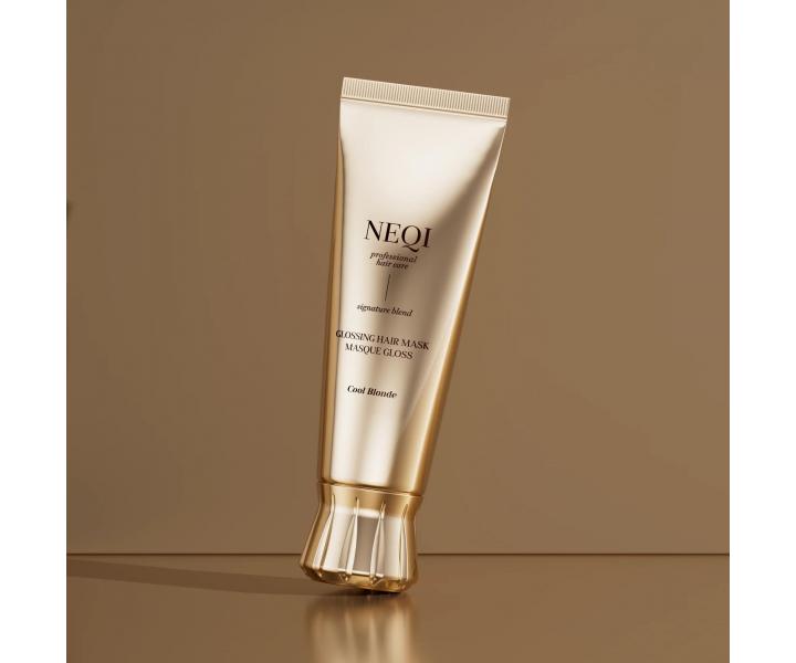 T�novacia maska ​​na vlasy Neqi Glossing Hair Mask Cool Blonde - 120 ml, studen� blond