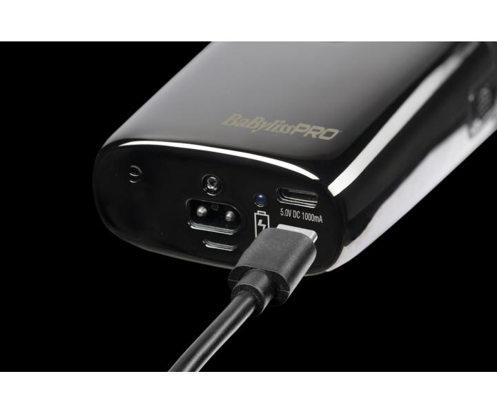 Profesionlny planetov strojek s UV svetlom BaByliss Pro UVFOIL02 - ierny