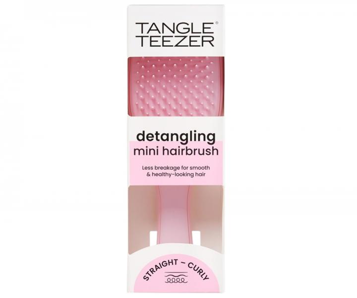 Cestovn kefa na rozesvanie vlasov Tangle Teezer Ultimate Detangler Mini Millennial Pink - ruov