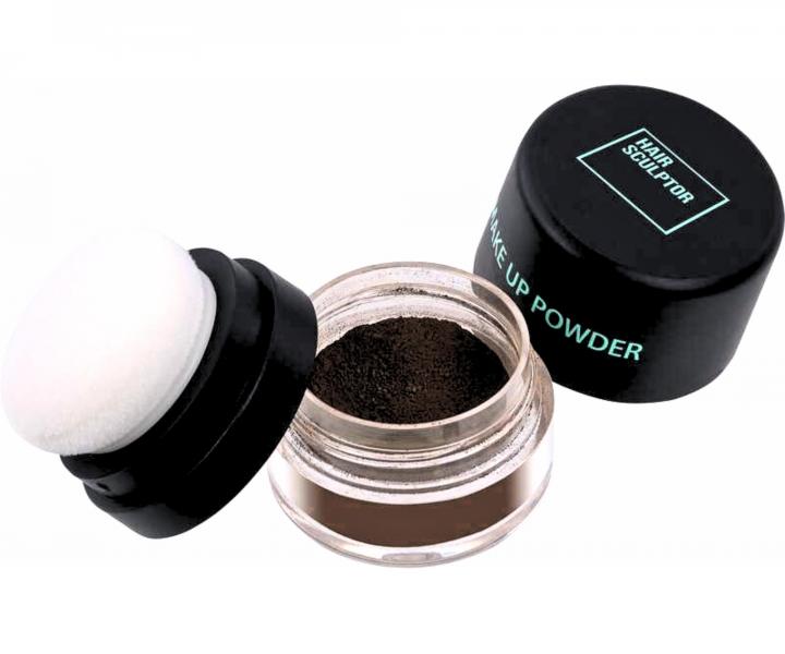 P�der na zakrytie odrastov a �ed�n Sibel Hair Make-up Powder - tmavo hned�, 3 g