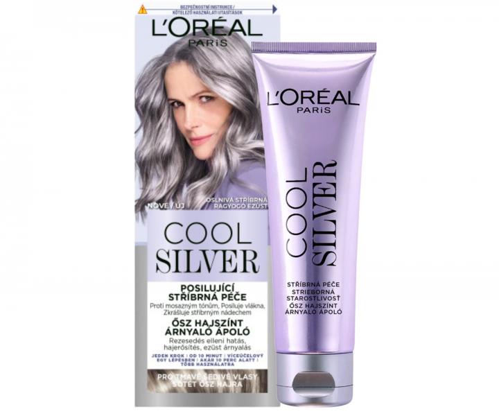 Posilujca strieborn starostlivos Loral Paris Cool Silver - oslniv strieborn, 114 ml