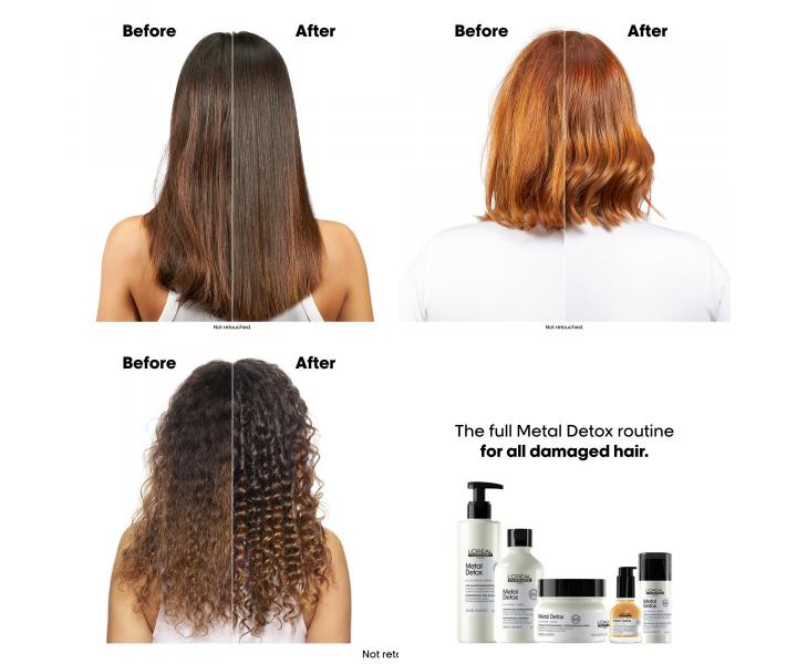 Maska pre farben� a po�koden� vlasy Lor�al Professionnel Serie Expert Metal Detox - 150 ml