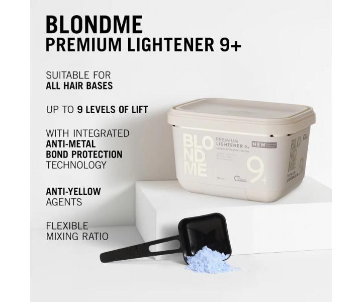Zosvet�uj�ci p�der Schwarzkopf Professional Blond Premium Lightener 9+ - 450 g