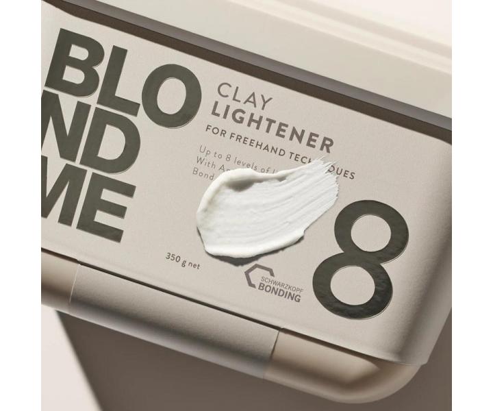 Zosvet�uj�ci �lovit� p�der Schwarzkopf Professional BlondMe Clay Lightener 8 - 350 g