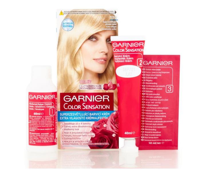 Superzosvet�uj�ci farba Garnier Color Sensation 110 super zosvet�uj�ci pr�rodn� blond