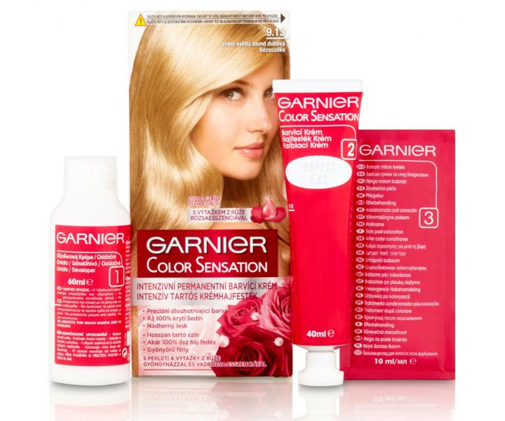 Permanentn farba Garnier Color Sensation 9.13 vemi svetl blond dhov