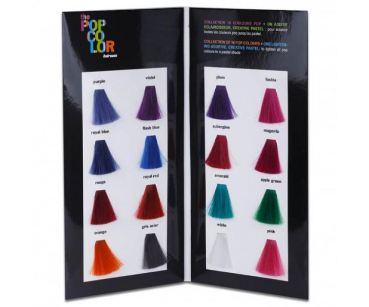 Semipermanentn  farba na vlasy Hairgum, Pop color - biela