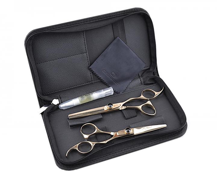 Sada kadernckych nonc 5,75"a efilanch nonc 6,35" SilkCut Black & Gold Limited Olivia Garden