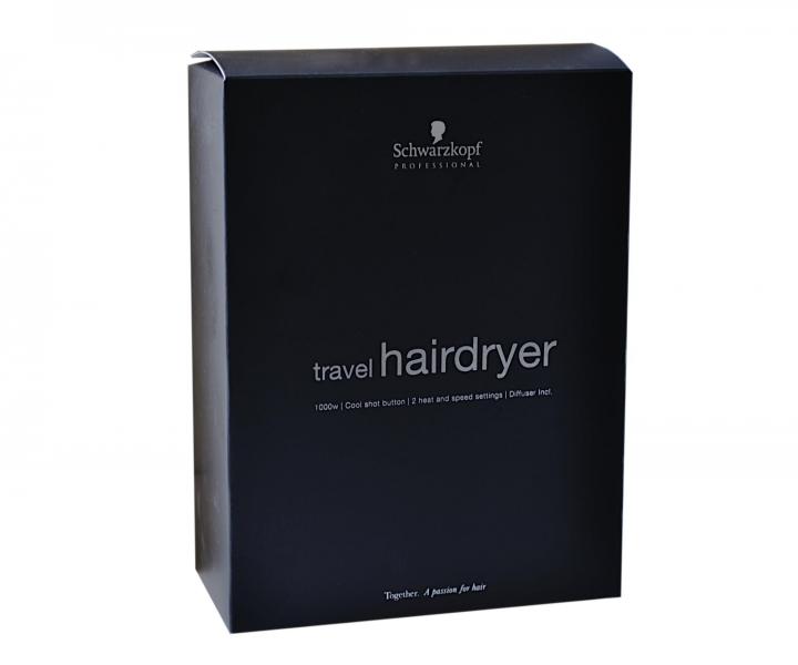 Cestovn� mini f�n na vlasy Schwarzkopf Professional - 1000 W, �ierny