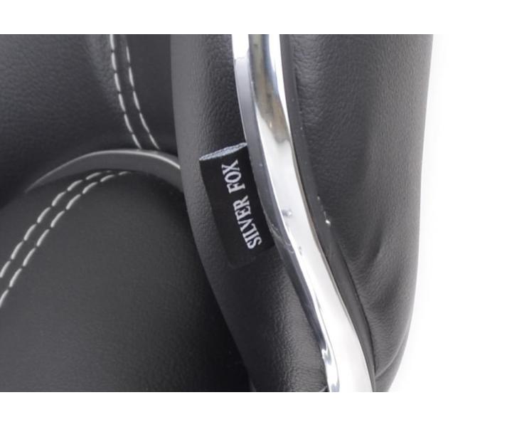 Taburet na koliesk�ch SilverFox 70083, �ierny