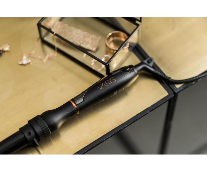 Profesionlna multifunkn kulma na vlasy Varis Curling Iron System - ierna