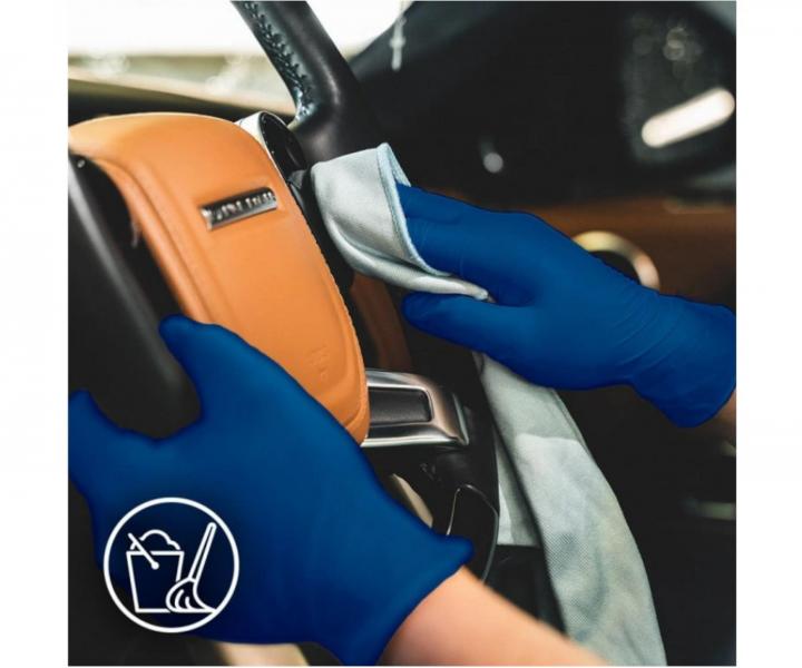 Latexov rukavice Espeon Latex Blue - 100 ks, modr, vekos L