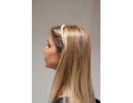 elenka do vlasov s perlami Eurostil Professional - zlat, 2 ks