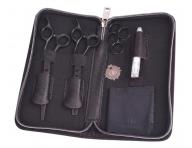 Sada kadern�ckych no�n�c 5,75"a efila�n�ch no�n�c 6,35" SilkCut Pro Matt Black Olivia Garden