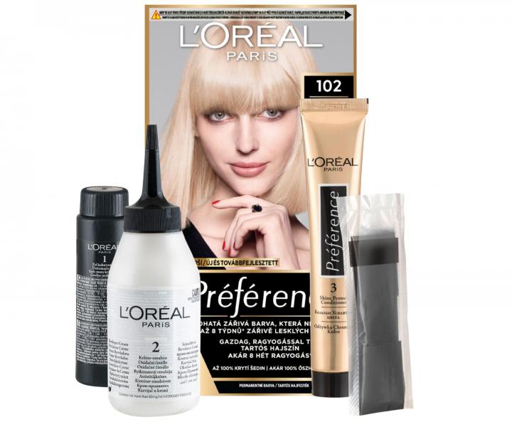 Permanentn farba Loral Prfrence 102 vemi vemi svetl blond dhov