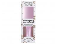 Cestovn� kefa na roz�es�vanie vlasov Tangle Teezer Ultimate Detangler Mini Chrome Pink Satin - metalick� svetlo ru�ov�