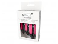 Klipsy do vlasov Sibel Gator - 9 cm, 11 cm, tmavo ruov, 4 ks