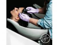 Nitrilov rukavice Espeon Nitril Sparkle - 100 ks, perleov fialov, vekos S