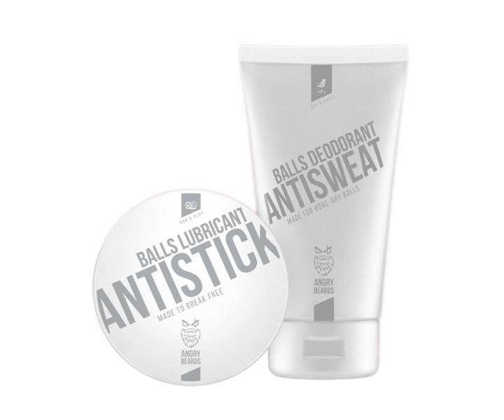 Komplexn� starostlivos� o int�mne partie pre mu�ov Angry Beards Balls Set With Sack