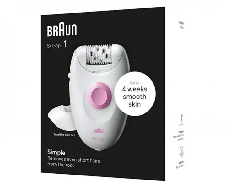 Dmsky epiltor Braun Silk pil 1 SE1-010 - biely