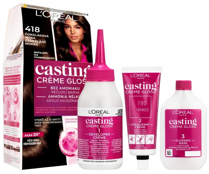 Preliv bez amoniaku Loral Casting Crme Gloss - 418 okoldov