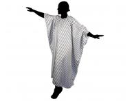 Kaderncka pltenka na strihanie Duko 596 - biela s prkami - upevnenie na such zips