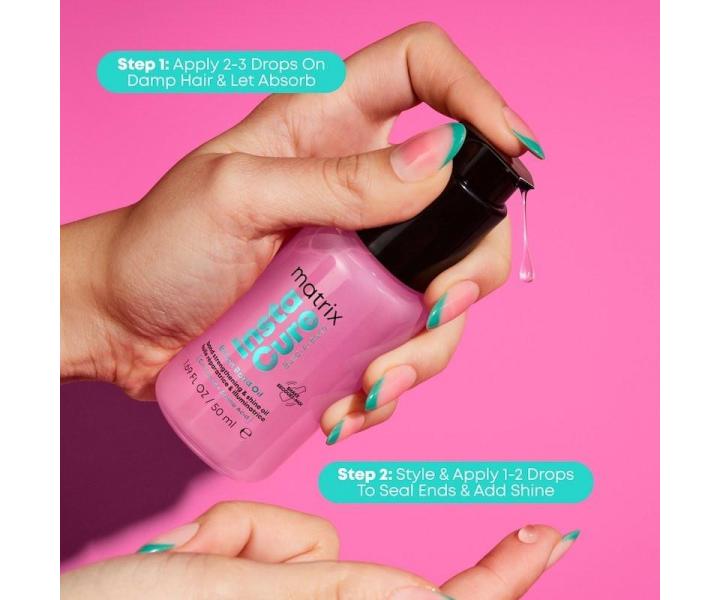 Obnovuj�ci olej pre ve�mi po�koden� vlasy Matrix Instacure Build-A-Bond Billion Bond Oil - 50 ml