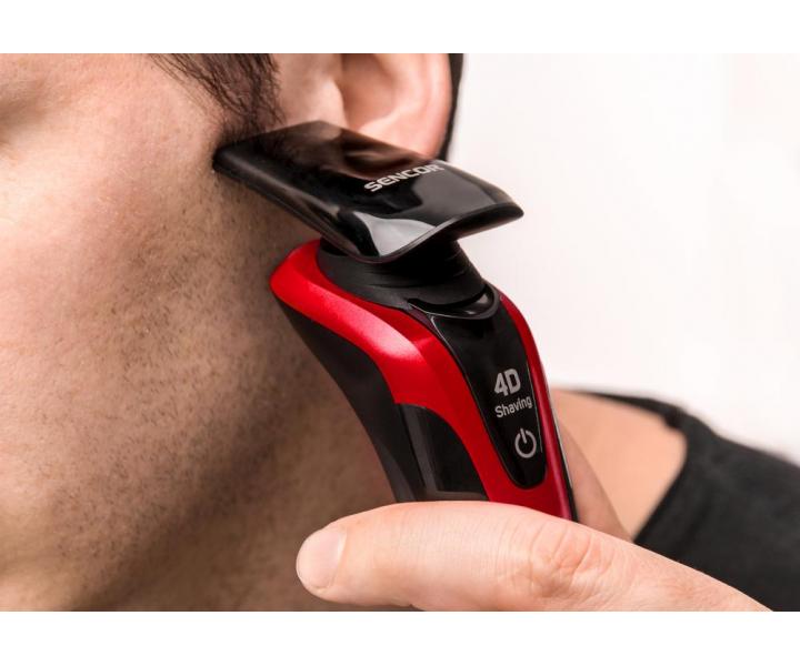 Rotan holiaci strojek Sencor SMS 5013RD - erveno-ierny