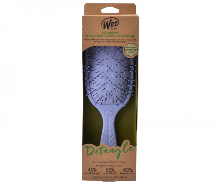 Kefa na rozesvanie hustch vlasov Wet Brush Go Green Thick Hair Paddle Detangler