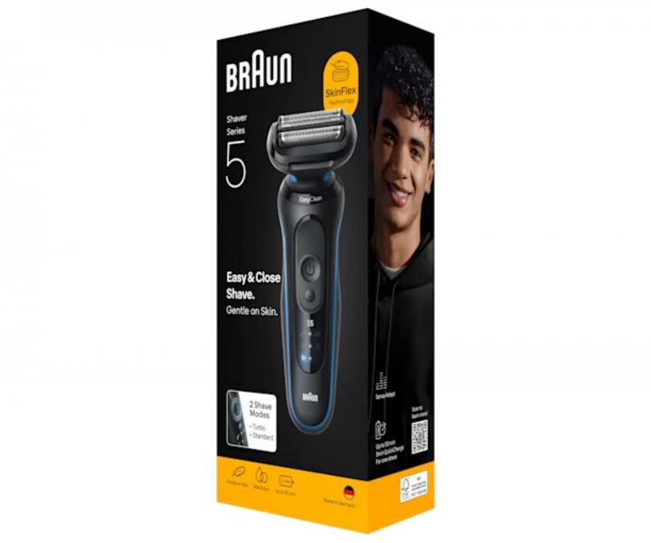 Planetov holiaci strojek Braun Series 5 52-B1000s - ierno-modr
