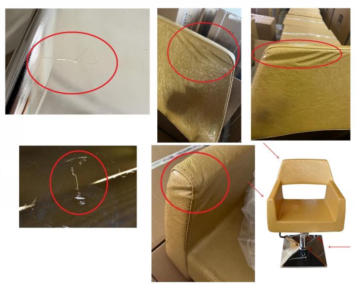 Kaderncke kreslo Detail Luxor - zlat (30)