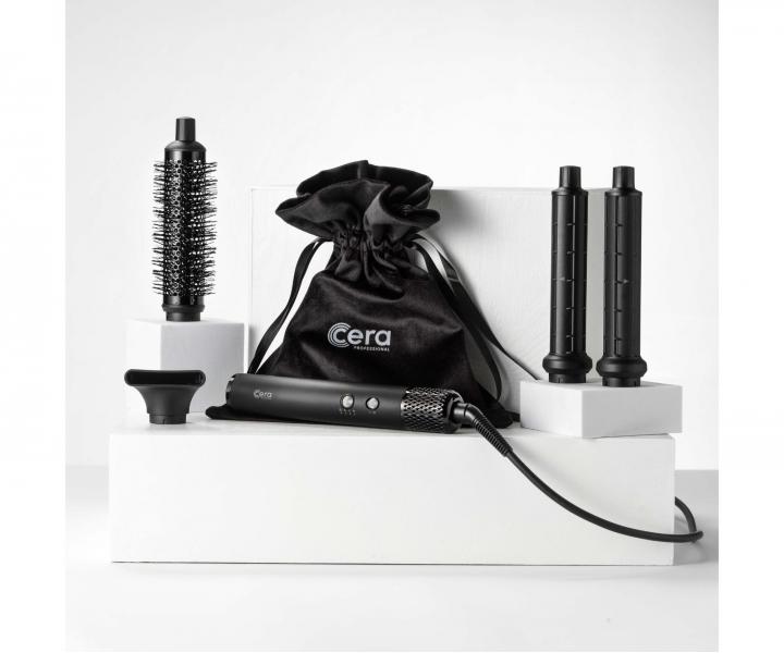 Multifunk�n� teplovzdu�n� kefa na vlasy Cera Pro Multi-Airstyler RM-HSC98 - 1100 W, �ierna