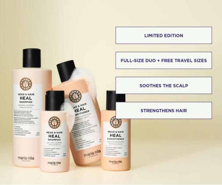 Dar�ekov� sada pre zdrav� vlasov� poko�ku Maria Nila Head & Hair Heal Beauty Bag + kozmetick� ta�ka zdarma