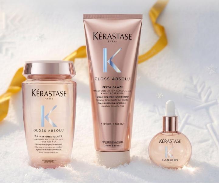 Dar�ekov� sada s olejom pre lesk a hydrat�ciu vlasov so sklonom ku krepovateniu K�rastase Gloss Absolu